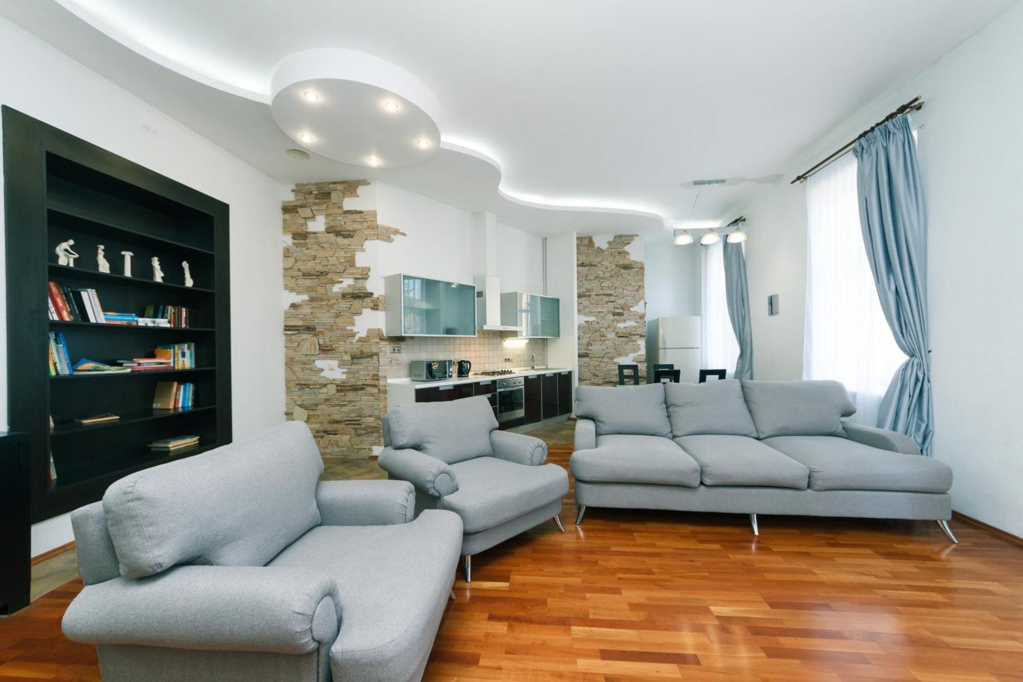 Appartement Lux Near Maidan, Khreschutyk 3Br à Kiev Extérieur photo